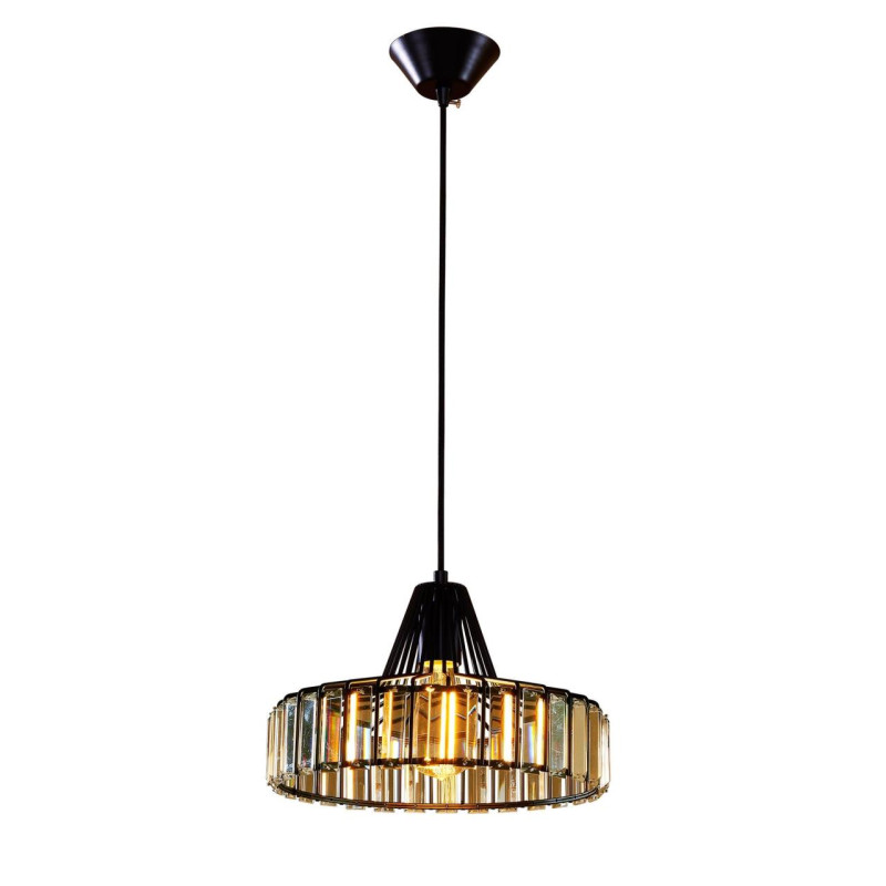 Подвес CITILUX  CL450212 Эдисон Черн+Хрусталь, диаметр 33 см