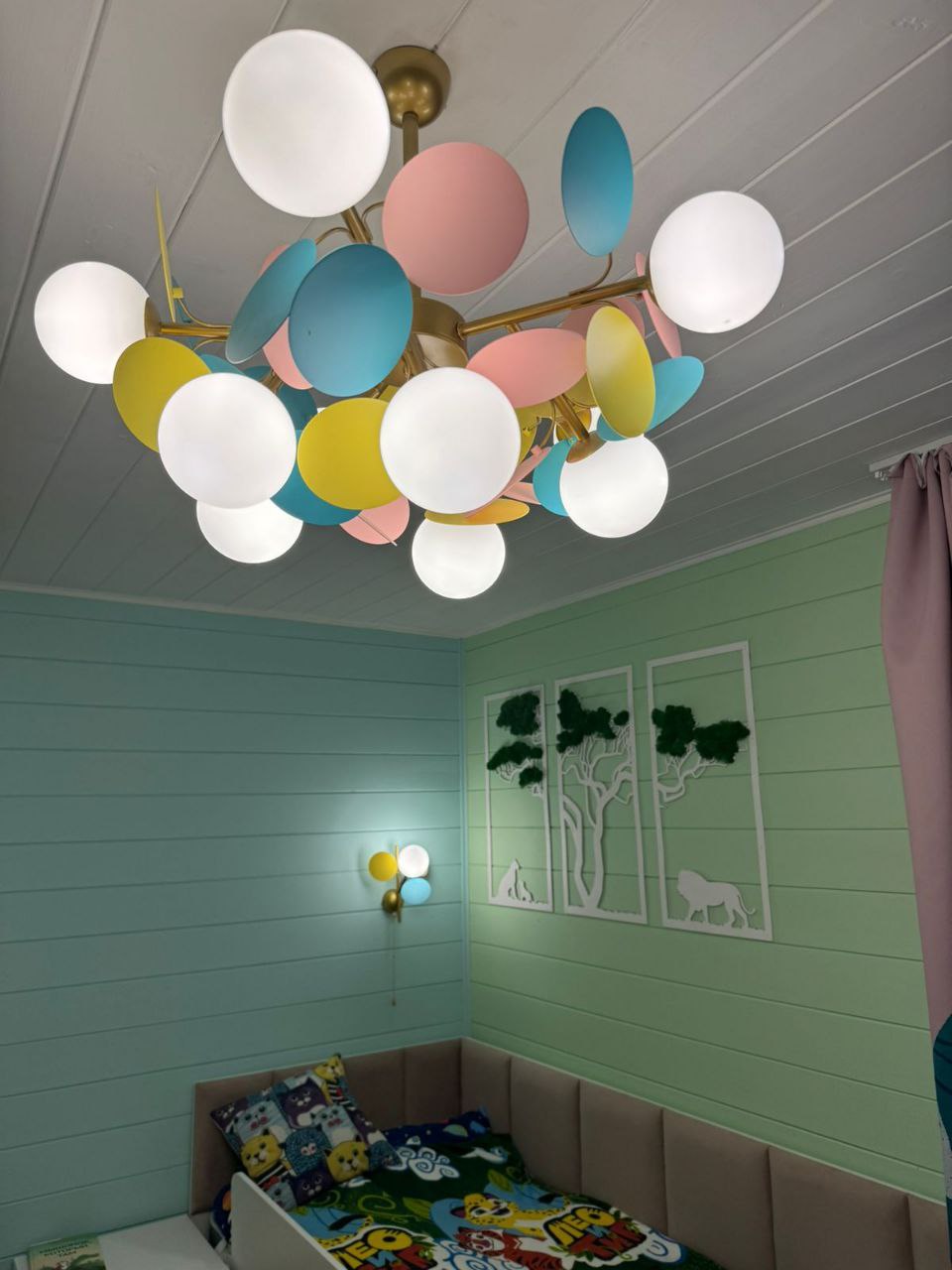 Подвесная люстра Loft IT Matisse 10008/8 mult, диаметр 60 см, золото