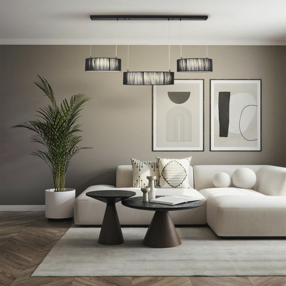 Подвесная люстра 126 см, 70W, 3000-6000K, Lumion Ledio Kava 8371/70L, черный