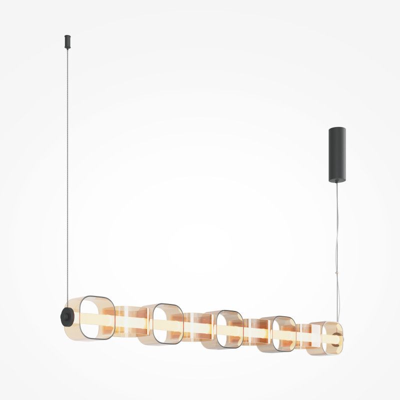 Подвесной светильник 12*18*330 см, LED*22W, 3000K, Maytoni Ritmo MOD381PL-L45B3K, черный