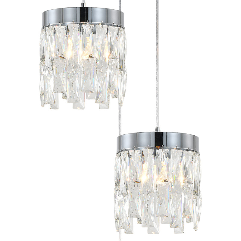 Подвесной светильник 35 см, Indigo Anna 12029/3P Chrome V000497, хром, 12029/3P Chrome