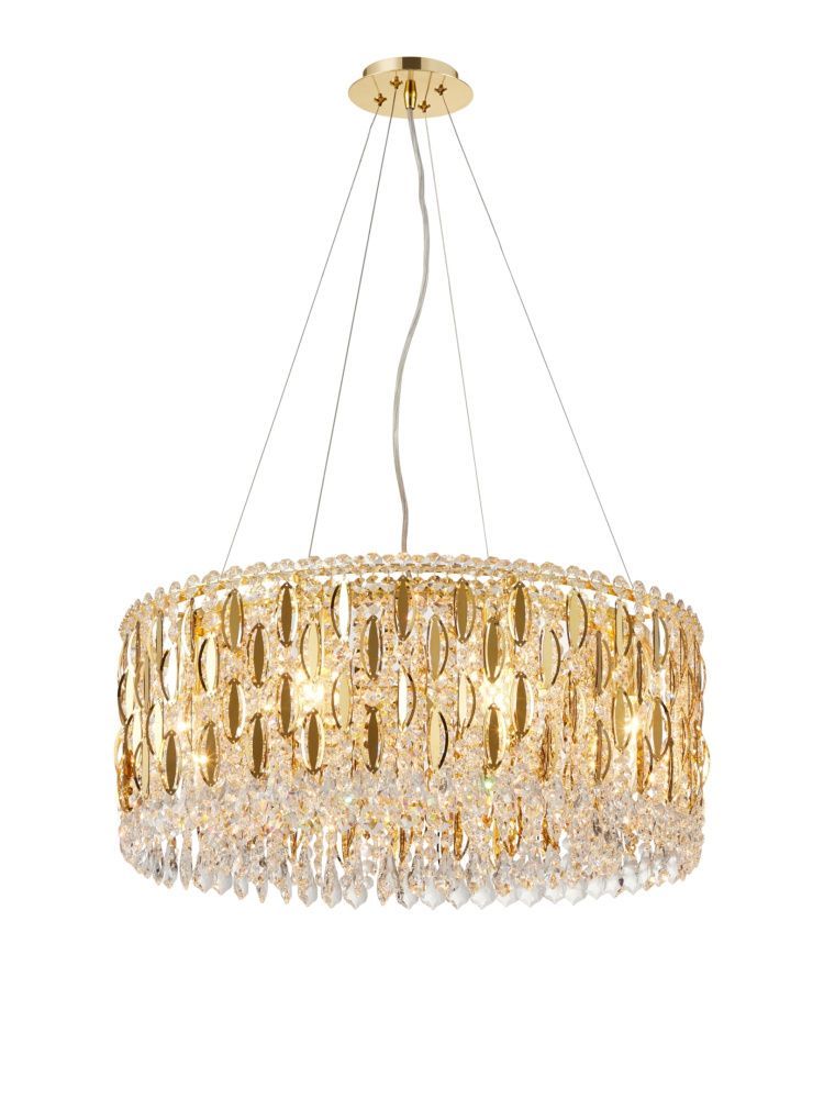M27-ф600*H250 H GOLD Люстра NW 8*40W (320W)*E14, Ø600 x H250 (1000), NewRgy H GOLD (Золото)