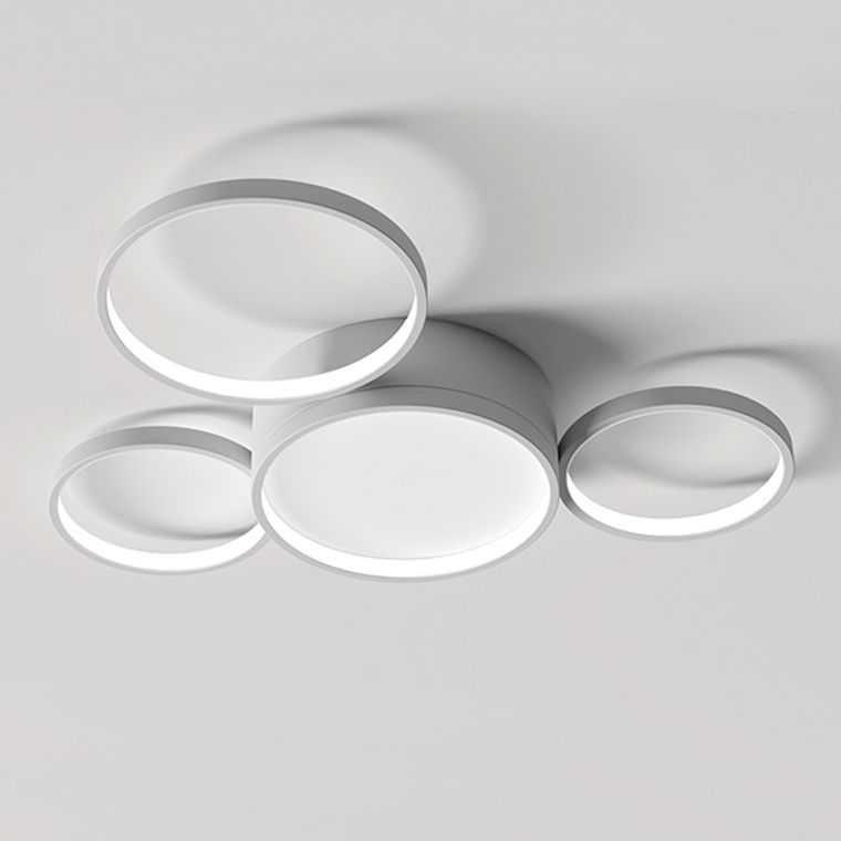 Потолочный светильник TWINE 4 rings White 56,5*53,5*7,5 см, 4*LED*13W, ImperiumLoft TWINE01, Белый