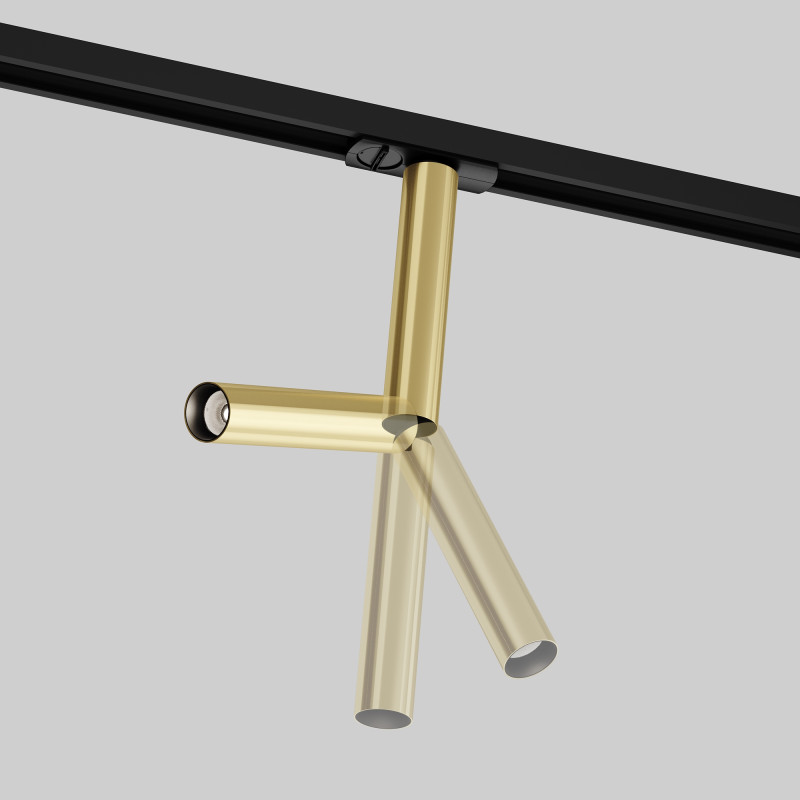 Трековый светильник 8,15*3*32,5 см, LED 6W 4000K Maytoni Technical Focus T TR142-1-6W4K-BS латунь