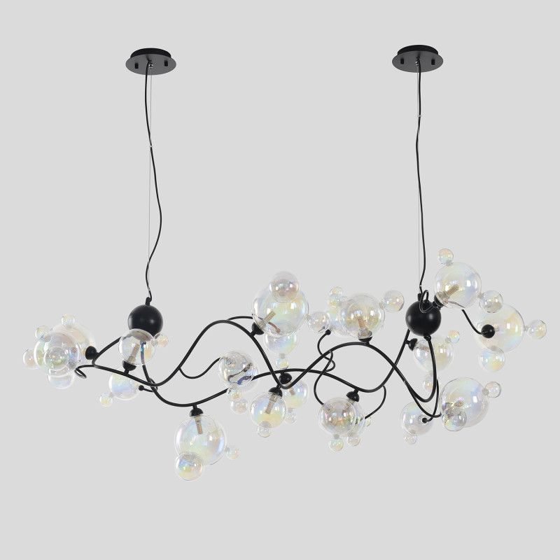 Светильник 120 см, Crystal Lux MAMAMIA SP12 L1200, черный