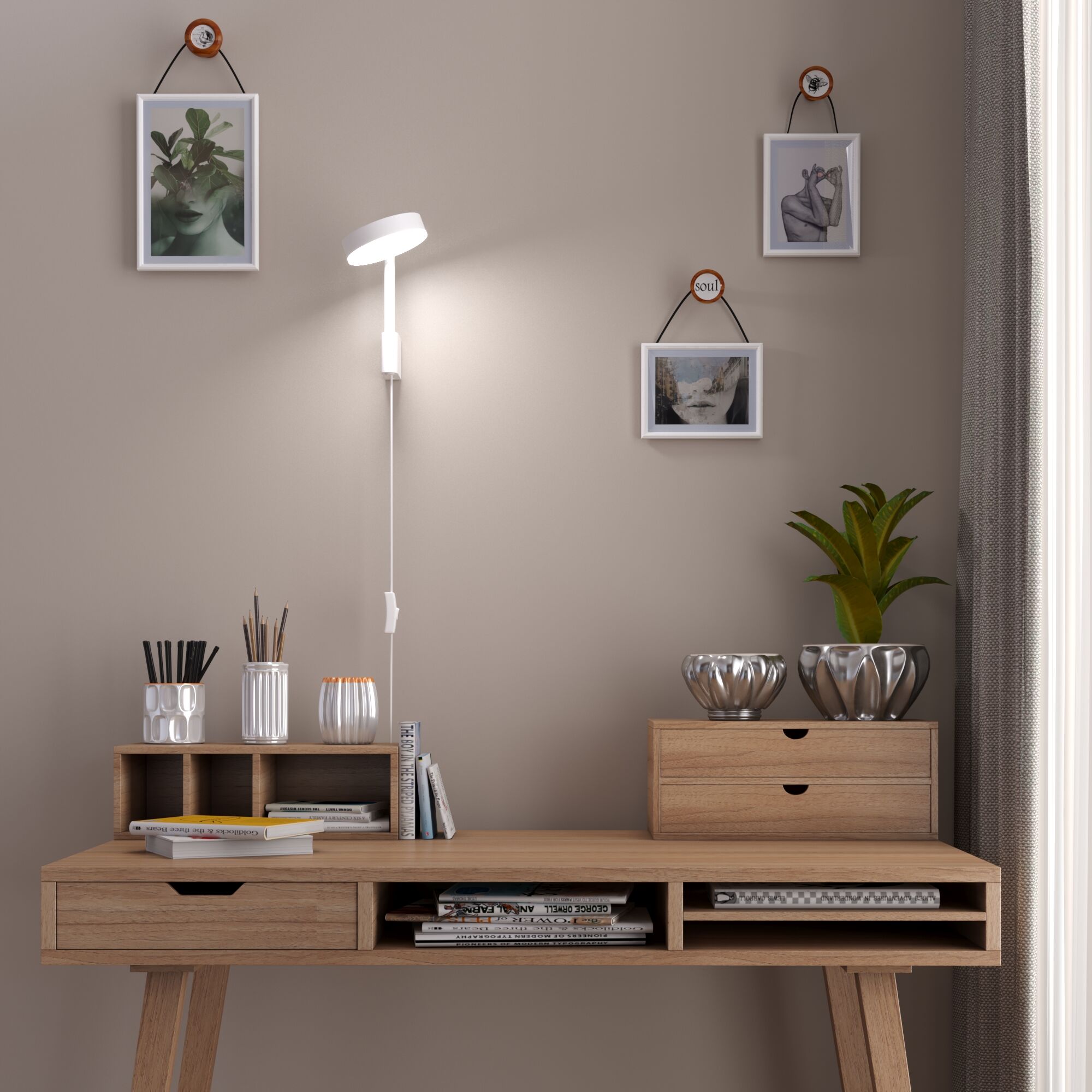 Светильник 23 см, 10W, 4000K, Elektrostandard Tobi LED 40129/LED, белый