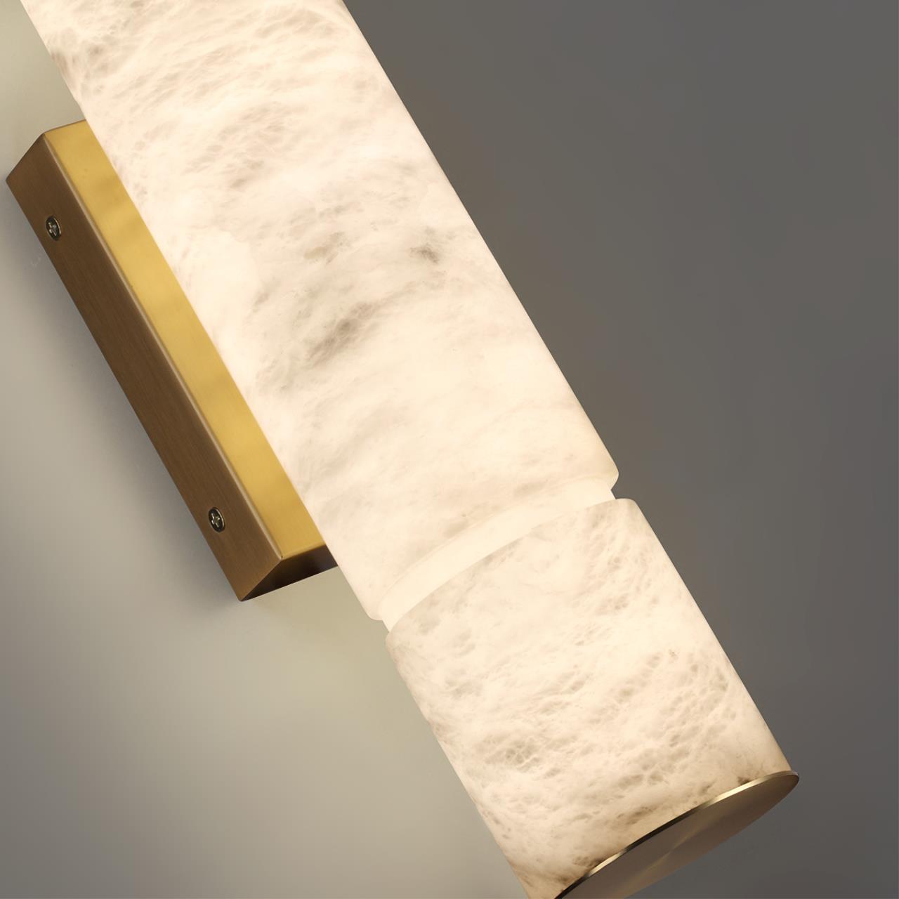 Бра 12*10,8*40,4 см, 1 LED*12W, 3000 К, Odeon Light Marbella, латунь 6674/12WL