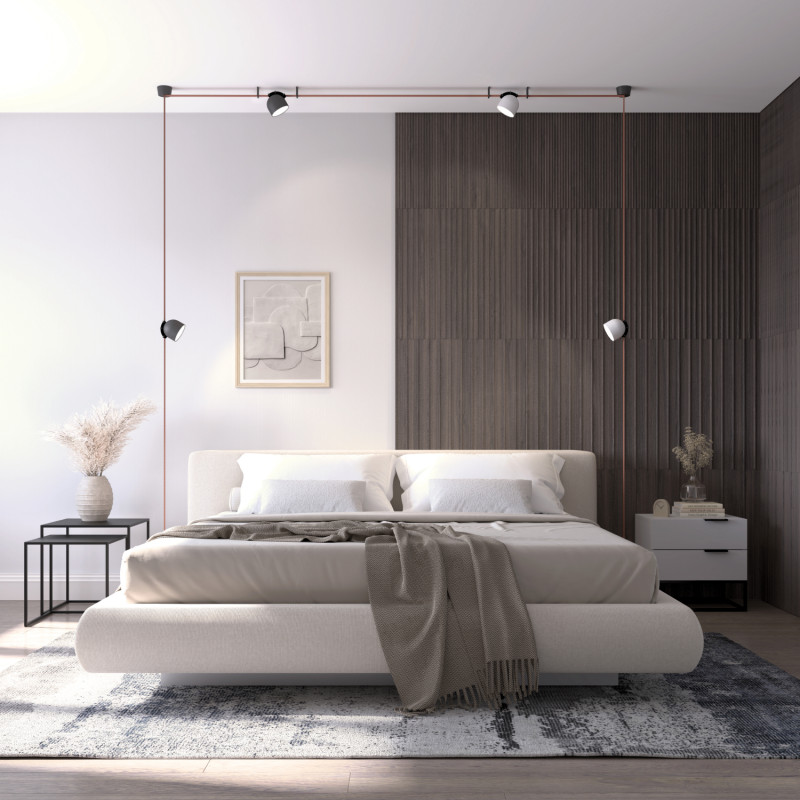 Светильник на шине 10*10,7 см, LED * 12W, 4000K, Denkirs Belty Spot DK5542-BK, черный