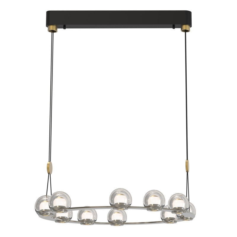 Подвесная люстра 68*157,5 см, 10*LED, 72W, 4000К, Favourite Rosio 4291-10P черный