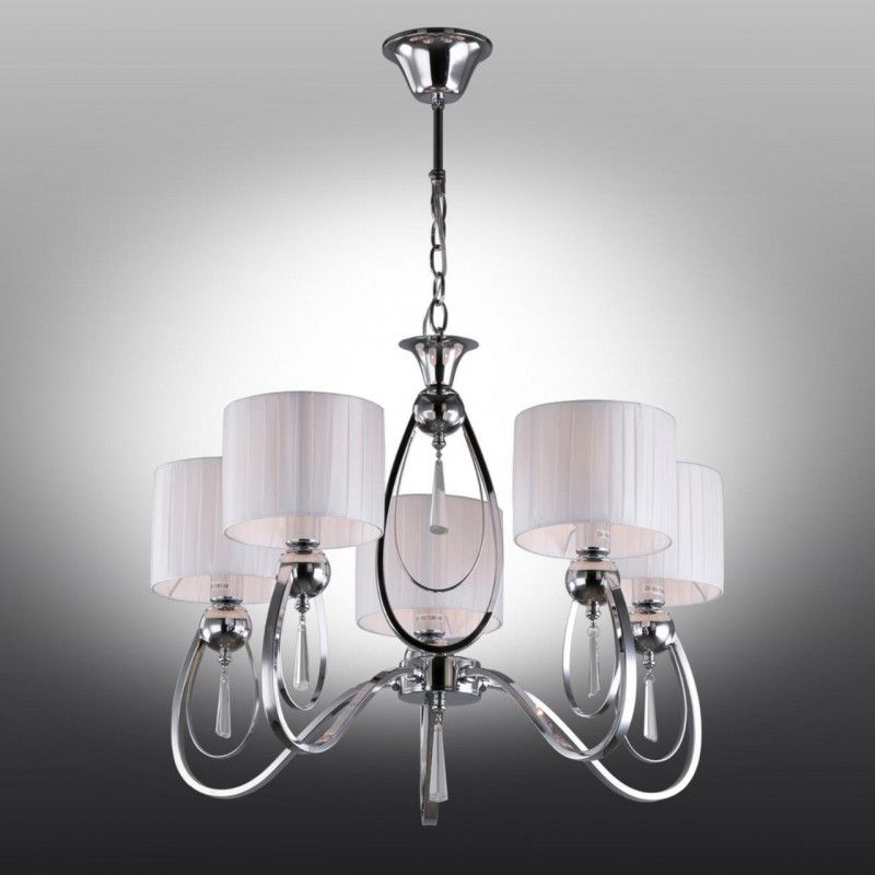 Подвесная люстра 60*90 см, 5*E14, 40W, Omnilux Omnilux 638 OML-63803-05, хром