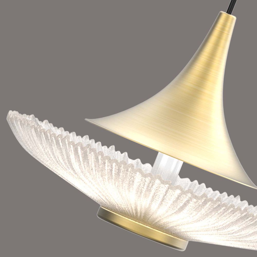 Подвес 15*150 см, 1*LED, 6W, 4000K, Favourite Wilet 4657-1P, золотой матовый