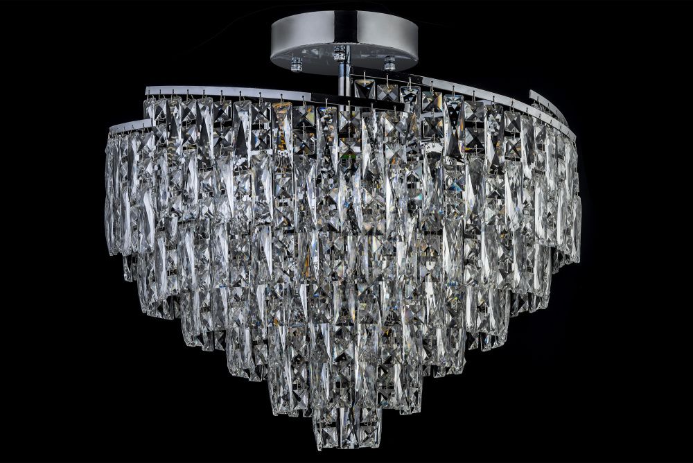 Люстра подвесная *60*53 см, 12*E14*40W, Arti Lampadari Gaiola Gaiola E 1.5.60.100 N, никель