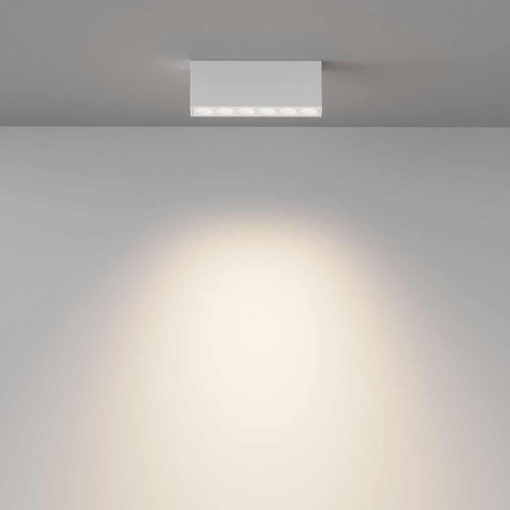 Потолочный светильник 13 см, 12W, 3000-6000K, Maytoni Points C066CL-12W3-6K-W, белый