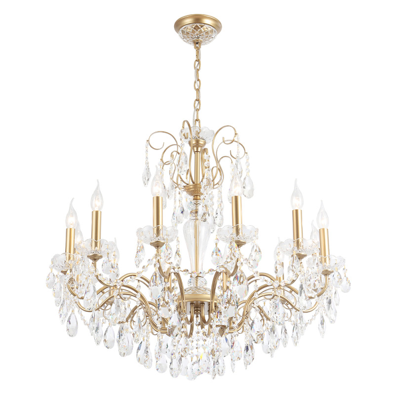 Люстра 88*76 см, 12*E14*60W Золото Crystal Lux MONTANA SP12