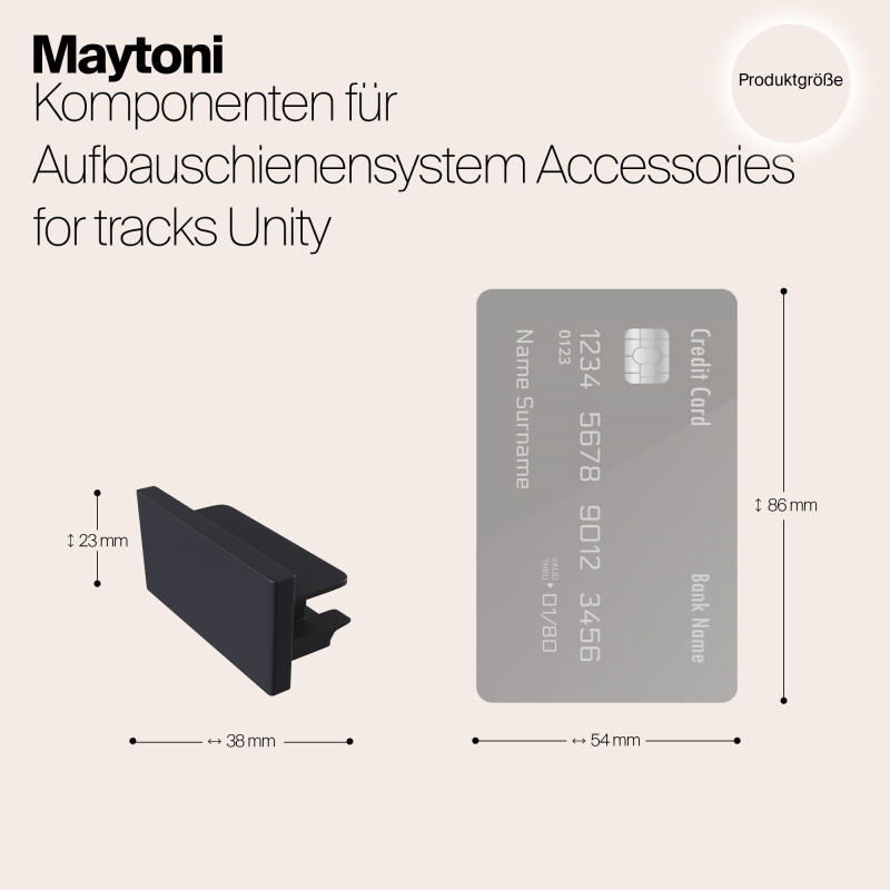 Заглушка Maytoni Track TRA001EC-11B, черный