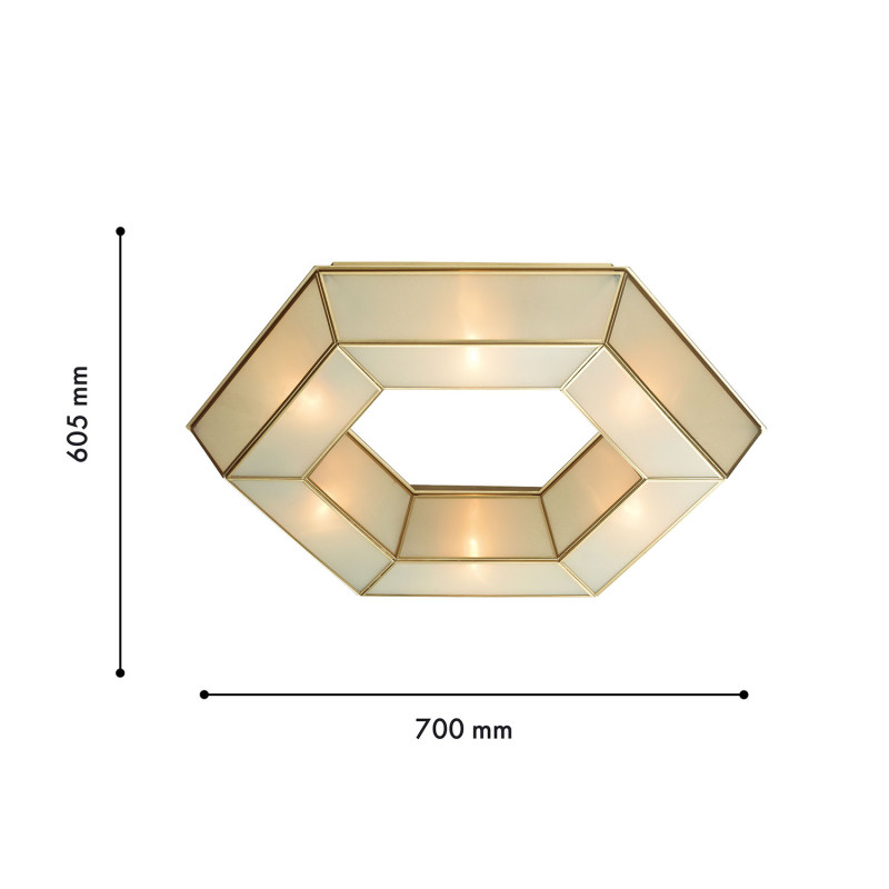Светильник 70 см, Favourite Politop 4120-6C, золото