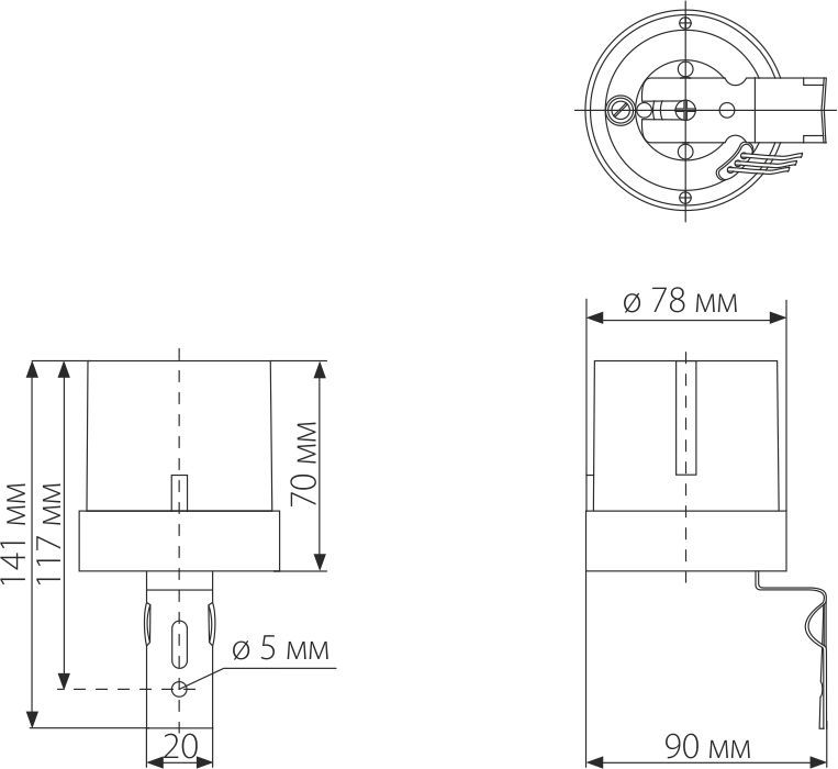 Датчик освещенности 5500W IP44 SNS-L-07 белый Elektrostandard