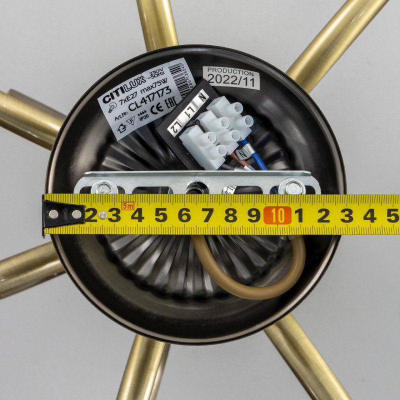 Люстра 72 см Citilux Франческа CL417173 бронза