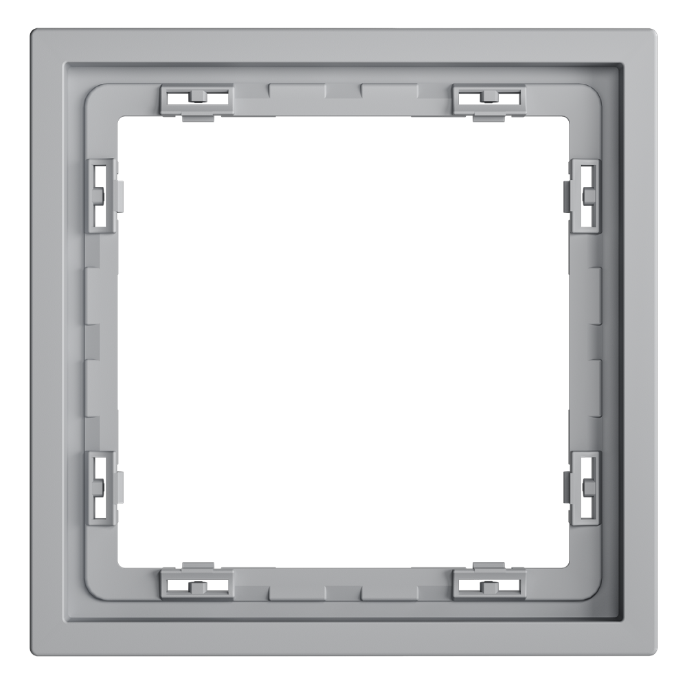 Рамка пластиковая S70 на 1 пост, серый Voltum VLS100116