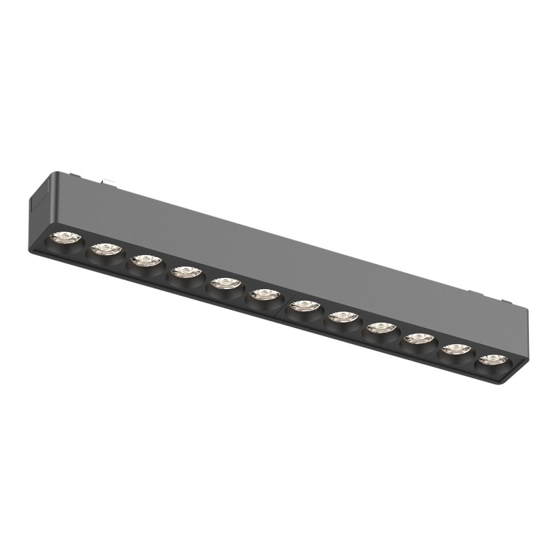 Магнитный трековый светильник 23*2,6*2,4 см, 1*LED*12W 4000K ST LUCE Skyflat ST673.446.12 черный