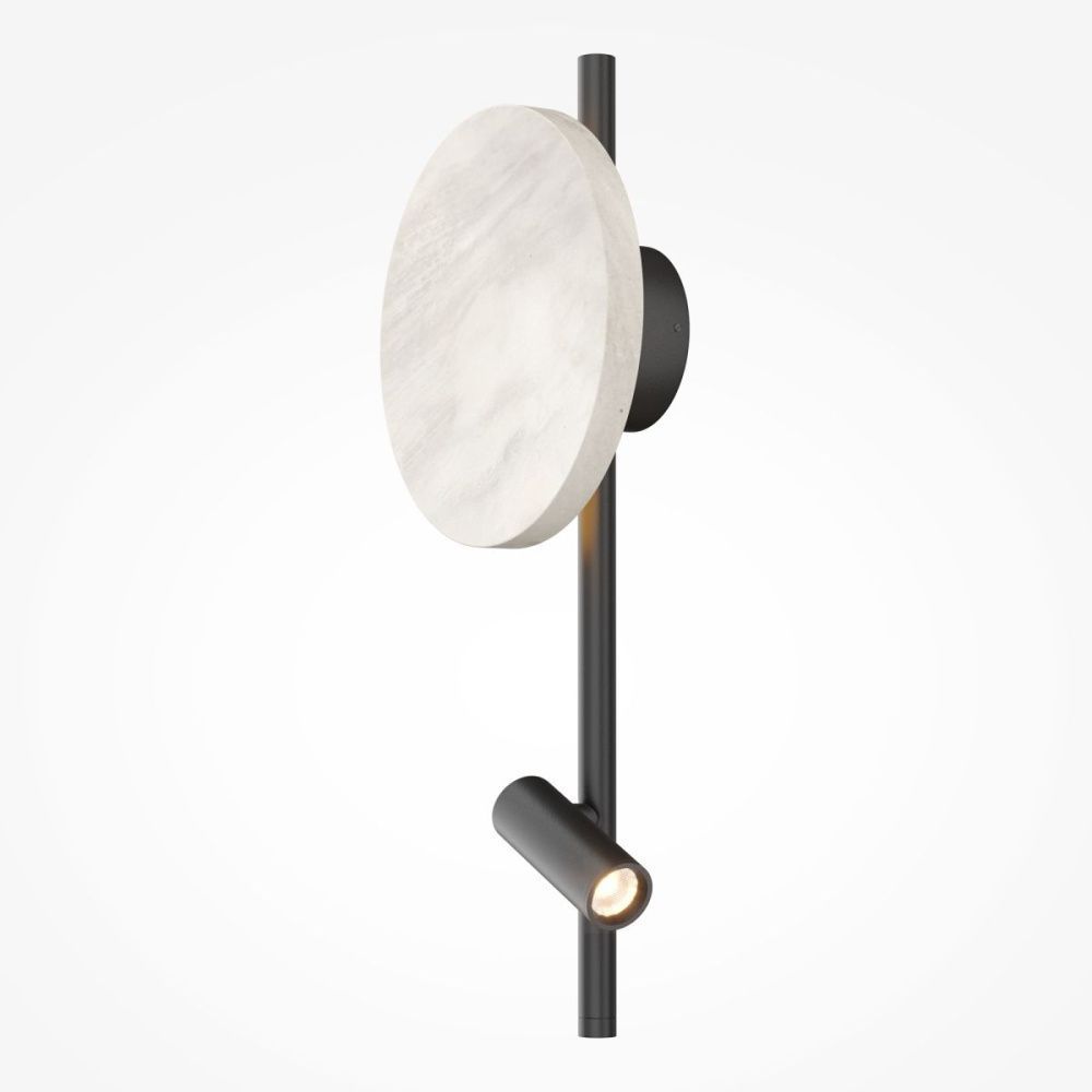 Бра 34 см, 9W, 3000K, Maytoni Solution MOD450WL-L9W3K, черный-мрамор