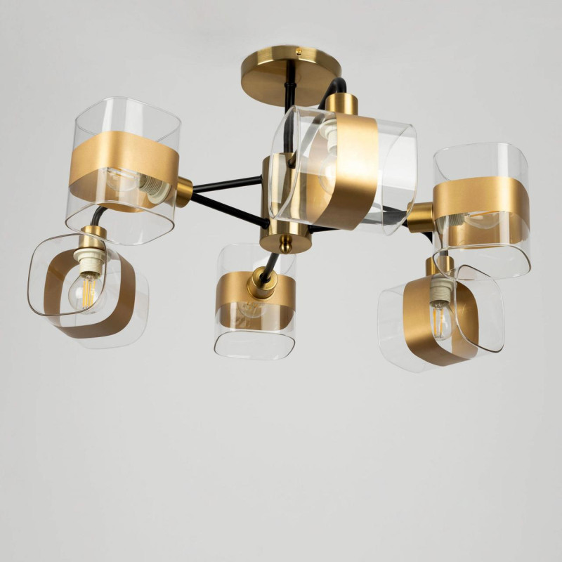 Люстра 55 см Citilux Бертон CL140161 бронза/черный
