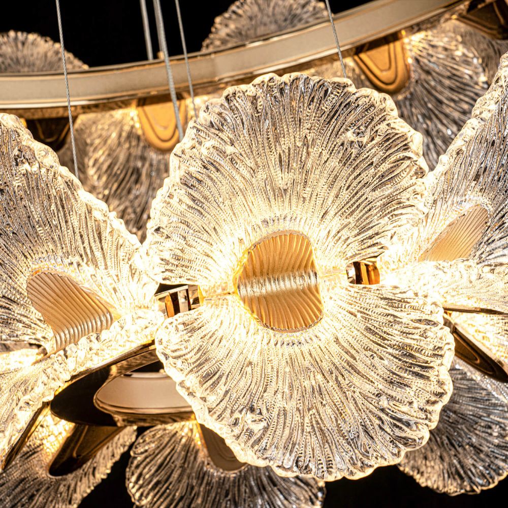 Люстра *100/50*24-150 см, *LED*120W, 3000-6000K, MODELIGHT  MDL.89092.1000.500HC GD, Золото