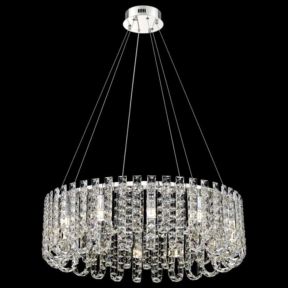 Подвесная люстра 80 см, Wertmark Cheryl WE101.12.103, хром