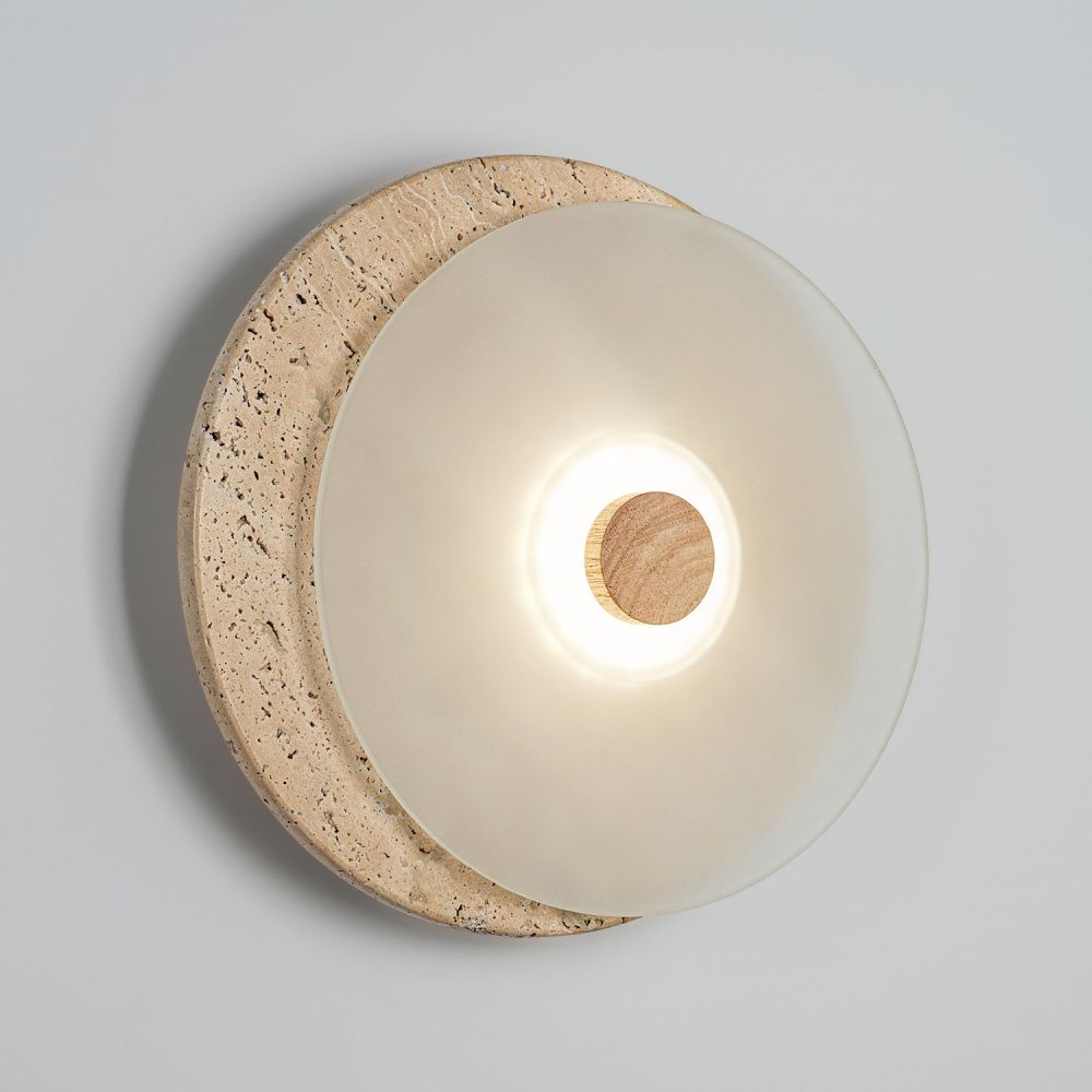 Настенный светильник 30 см, 10W, 4200K, MODESTYLE MS.235.300 BS, камень