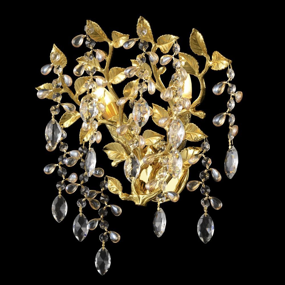 Бра 42 см, Crystal Lux EDEN AP2 GOLD, золото