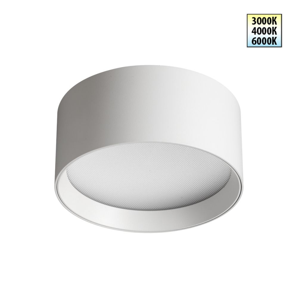 Светильник накладной светодиодный 14 см, 18W, 3000-6000K, Novotech 359596, белый