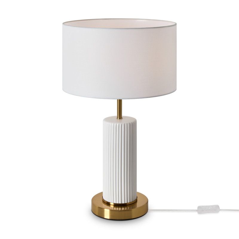 Настольная лампа 30*30*50 см, 1*E27*60W, Freya Ceram FR5491TL-01BS, латунный