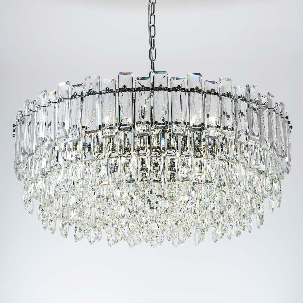 Подвесная люстра 80x80x50см, Е14, 18x40Вт, , Modelux ML.7082.18 CR Хром