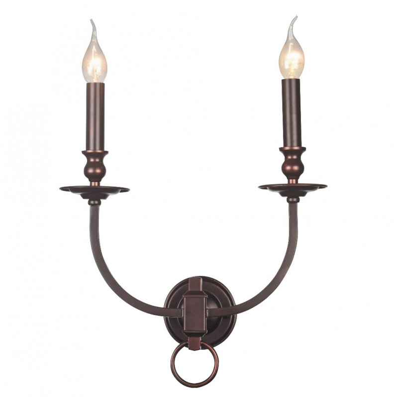 Бра 36*19 см, Crystal Lux SUERTE BROWN AP2 Темно-коричневый