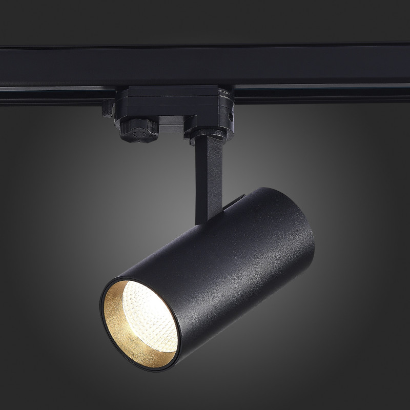 Трековый светильник 15*7 см, 20W 3000K ST LUCE Трехфазная трековая система ST661.436.20 Черный