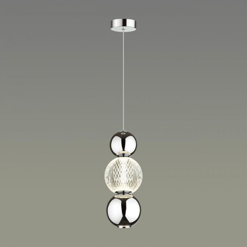 Светодиодный светильник 11 см, 7W, 4000K, Odeon Light CRYSTAL 5007/7LA, хром