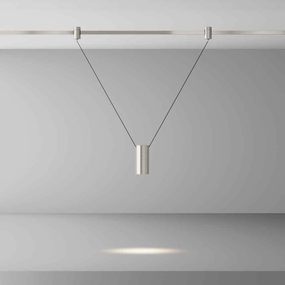 Трековый светильник  TR157-1-12W4K-PT *3,5*-12 см, *LED*12W, 4000K, Maytoni technical FLARITY TR157-1-12W4K-PT, Платина