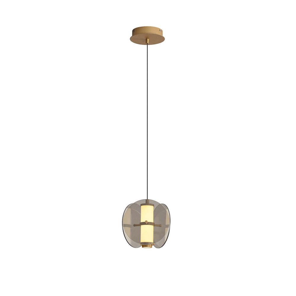 Подвес 20*21-174,5 см, 1*LED, 7,2W, 3000K, Favourite Fada 4625-1P, латунь