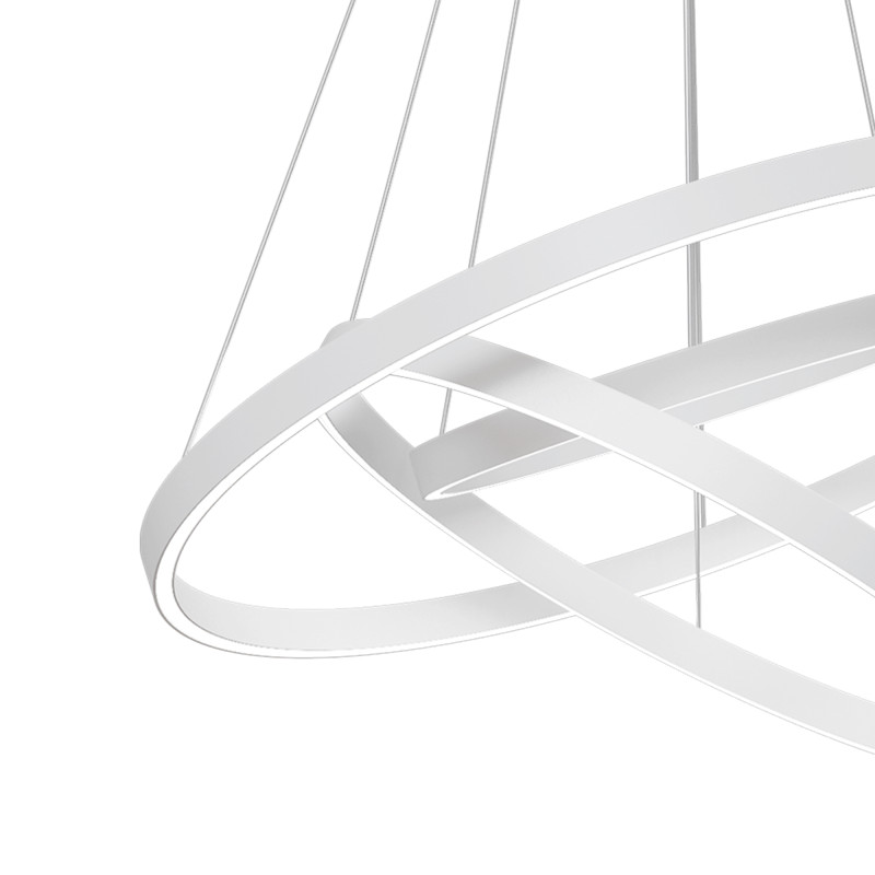 Подвесная люстра 80*140,5 см, LED, 108W, 3000К-4000К, Maytoni Rim MOD058PL-L100WK белый