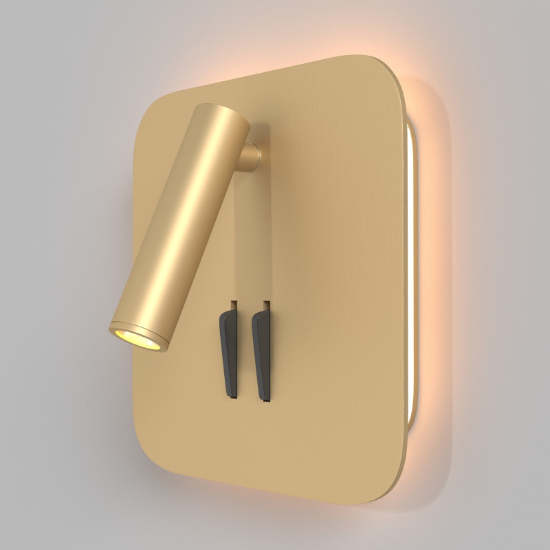 Настенное бра Maytoni Ios 176 C175-WL-01-6W-MG, 9W LED, 3000K, матовое золото