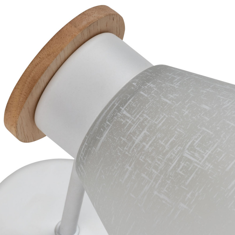 Настенное бра Arte Lamp Tyler A1031AP-1WH, белый-дерево