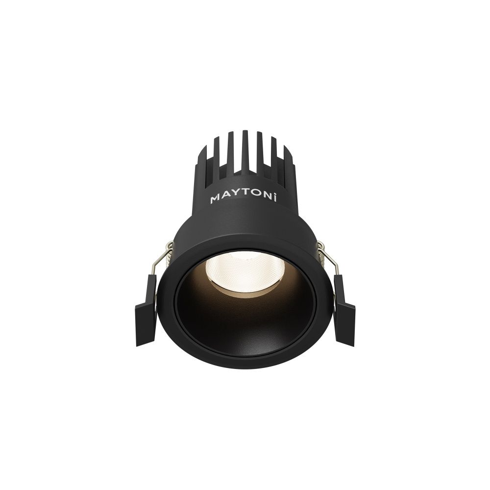 Встраиваемый светильник  DL115-10W-4K-B **-8,2 см, *LED*10W, 4000K, Maytoni technical Dip DL115-10W-4K-B, Черный