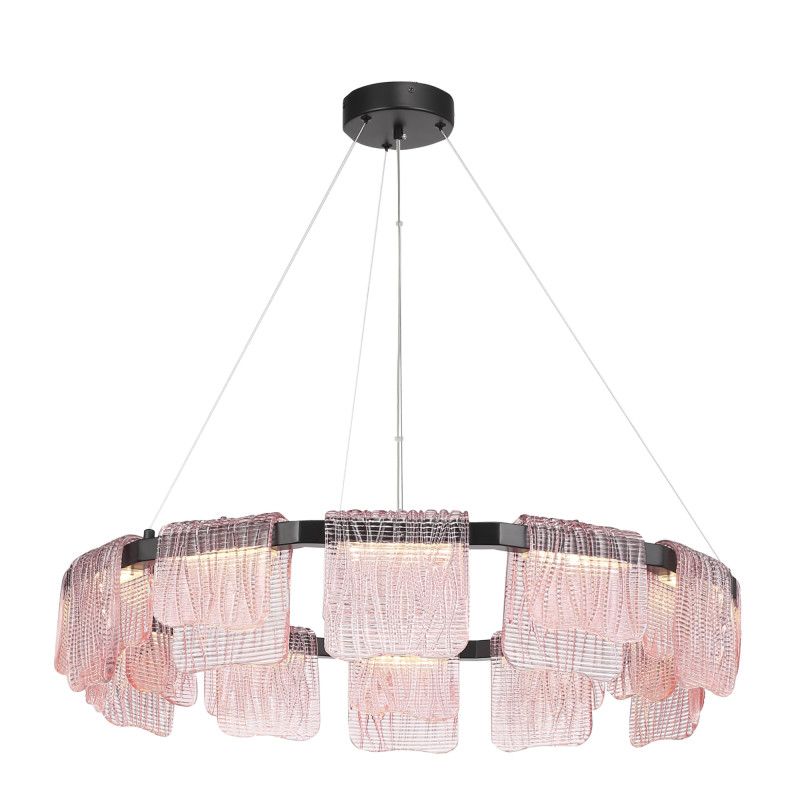 Подвесная люстра 80*150 см, 1*LED*66W, 4000K, ST-Luce Voile SL6021.403.66, черный