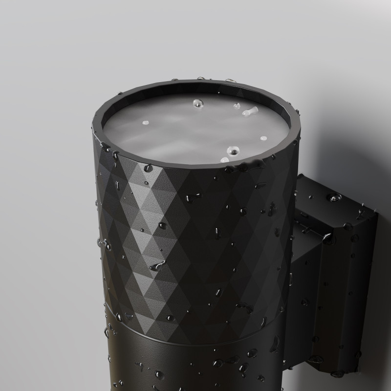 Светильник настенный 6,5*6,5*19 см, 2*GU10, 100W, Maytoni Bowery O583WL-02B черный