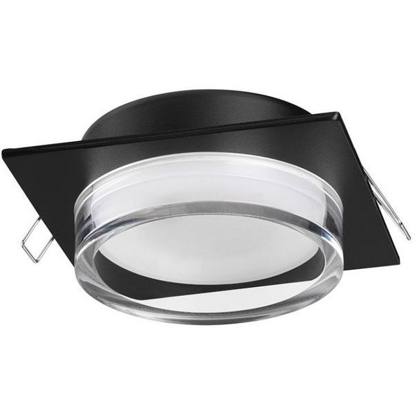 Светильник встраиваемый 10.5 см, GX53, Novotech Gem 371028, черный