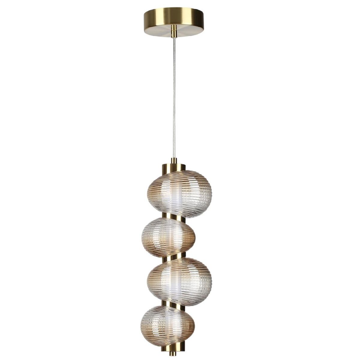Подвесной светильник 16 см, 17W, 4000K, Odeon Light L-vision Bruco 5095/17L, бронза