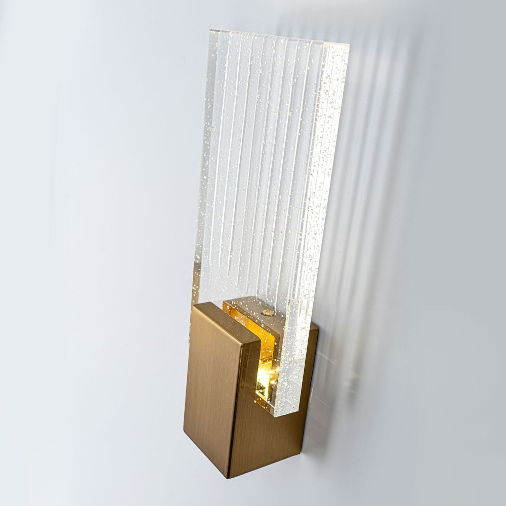 Настенный светильник 28 см, 5W, 4000K, MODESTYLE MS.1517.350 BS, латунь