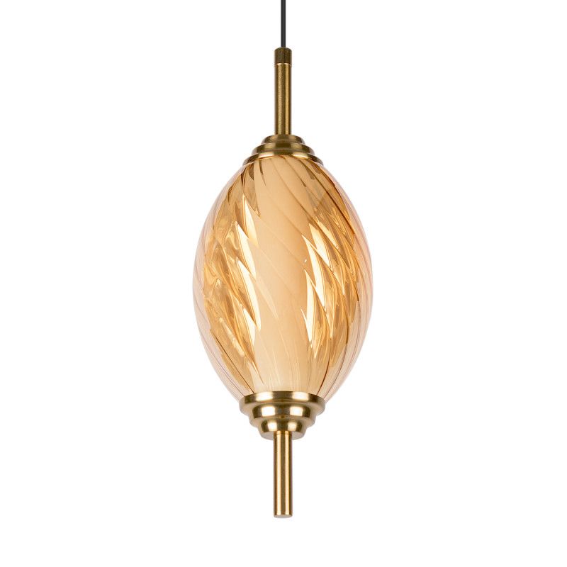 Подвесной светильник *12*-27,5 см, 1*LED*30W, 4000K, LOFT IT Helix 10421/A Amber, бронзовый