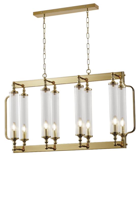 Люстра 102 см Crystal Lux TOMAS SP8 L1000 BRASS Латунь