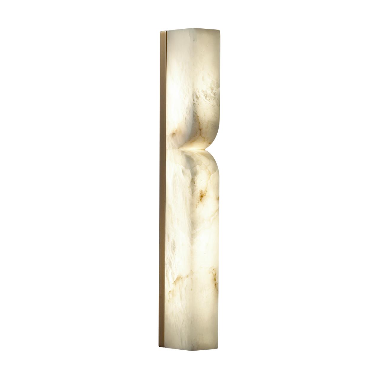 Бра 10*6,5*60 см, 1 LED*18W, 3000 К, Odeon Light Marbella, латунь 6685/15WL